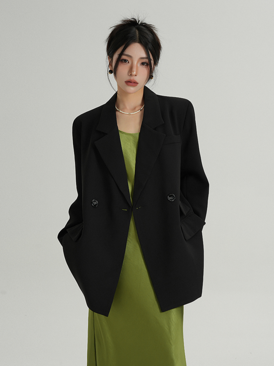 MEIKUL Senior sense of quality black suit jacket women's formal wear long-sleeved suit ladies spring and autumn new models