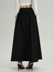 MEIKUL Temperament advanced sense of black high waist thin half-body skirt female long skirt new summer women skirt half skirt